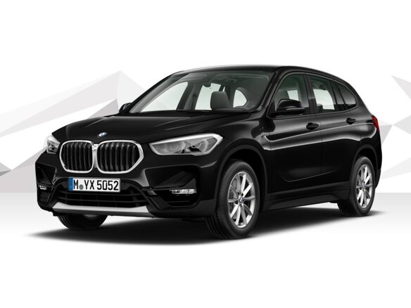 2021 BMW X1 20i xDrive II (F48) Рестайлинг, чёрный