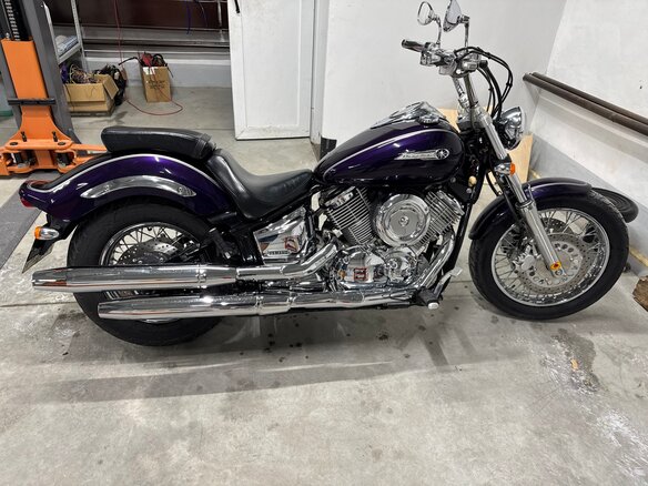 1999 Yamaha XVS1100, фиолетовый, 650000 рублей