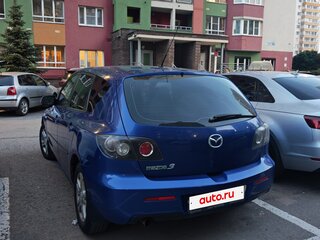 2008 Mazda 3 I (BK) Рестайлинг, синий, 415000 рублей, вид 4