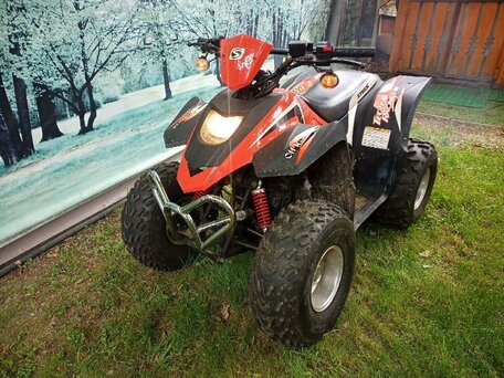 2013 Stels ATV-100, красный, 80000 рублей, вид 1