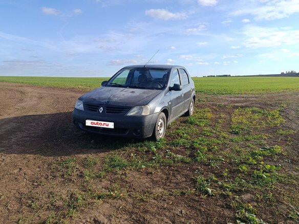2006 Renault Logan I, серый, 85000 рублей - вид 8