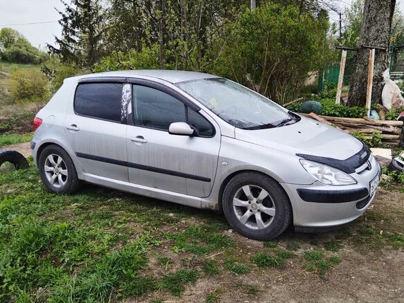 2004 Peugeot 307 I, серебристый, 260000 рублей - вид 1