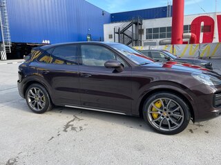 2018 Porsche Cayenne Turbo III, коричневый, 7500000 рублей, вид 2