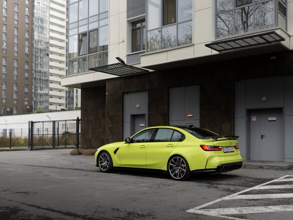 2022 BMW M3 Competition Package VI (G80), жёлтый, 9300000 рублей - вид 10
