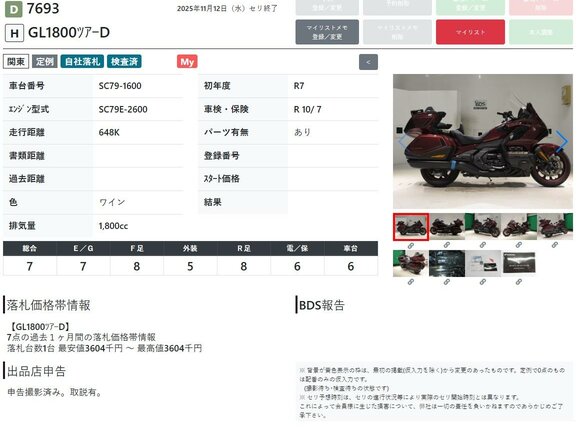 2025 Honda GL 1800 Gold Wing, красный, 3599000 рублей - вид 10