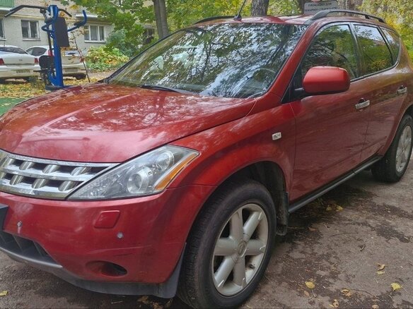 2008 Nissan Murano I (Z50), красный