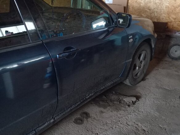 2002 Mitsubishi Airtrek I, синий, 550000 рублей - вид 1