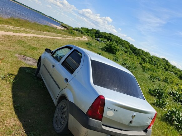 2008 Renault Logan I, серый, 190000 рублей - вид 5