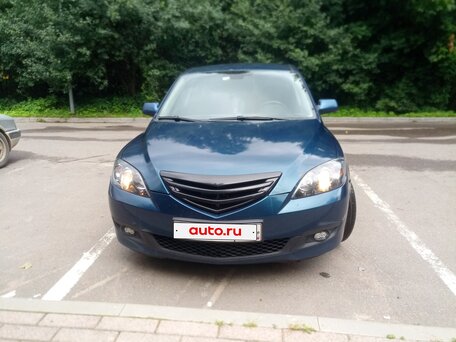 2007 Mazda 3 I (BK) Рестайлинг, синий, 400000 рублей, вид 2