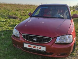 2005 Hyundai Accent ТагАЗ II, красный, 399000 рублей, вид 4