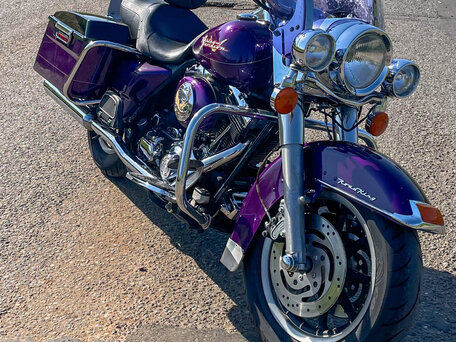 2002 Harley-Davidson Road King, фиолетовый, 670000 рублей, вид 3