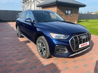 2021 Audi Q5 45 TFSI II (FY) Рестайлинг, синий, 3725000 рублей, вид 2