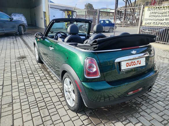2011 Mini Cabrio Cooper II Рестайлинг, зелёный, 1450000 рублей - вид 5