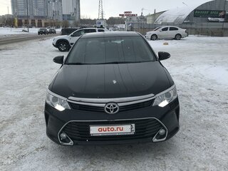 2016 Toyota Camry VII (XV50) Рестайлинг, чёрный, 1800000 рублей, вид 1