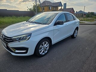 2024 Lada (ВАЗ) Vesta I Рестайлинг (NG), белый, 1450000 рублей, вид 2