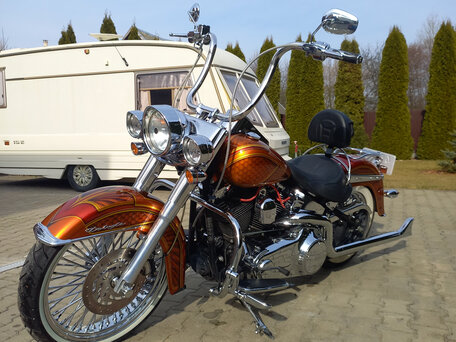 2007 Harley-Davidson Softail Deluxe, оранжевый, 820000 рублей, вид 4