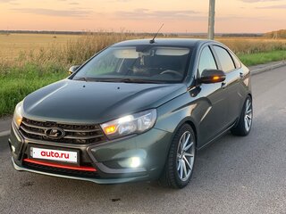 2017 Lada (ВАЗ) Vesta I, зелёный, 970000 рублей, вид 1