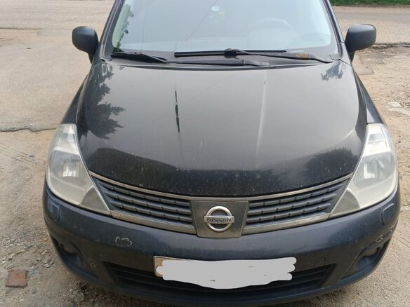 2007 Nissan Tiida I, чёрный, 365000 рублей - вид 1