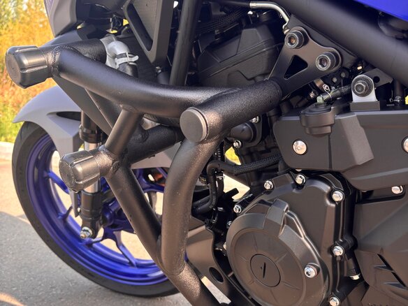 2021 Yamaha MT-03, синий, 600000 рублей - вид 7