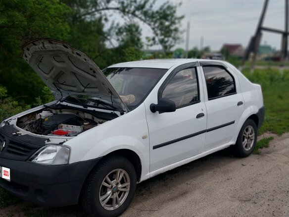 2007 Renault Logan I, белый, 260000 рублей - вид 4