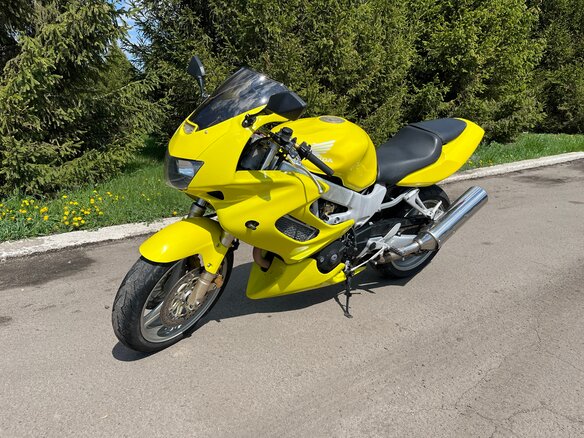 2001 Honda VTR 1000, жёлтый, 345000 рублей - вид 8