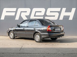 2007 Hyundai Accent ТагАЗ II, чёрный, 429000 рублей, вид 2