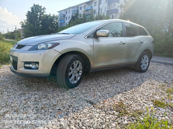 2008 Mazda CX-7 I, серебристый, 820000 рублей - вид 1