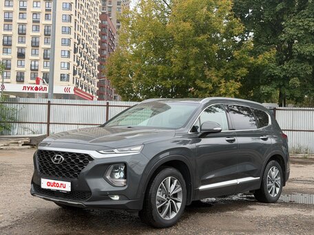 2019 Hyundai Santa Fe IV, серый, вид 1