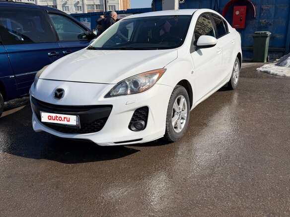 2012 Mazda 3 II (BL) Рестайлинг, белый, 880000 рублей