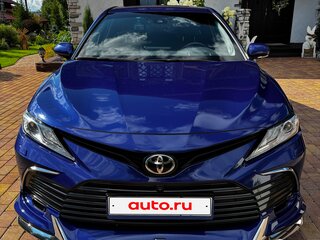 2021 Toyota Camry VIII (XV70) Рестайлинг, синий, 4150000 рублей, вид 5