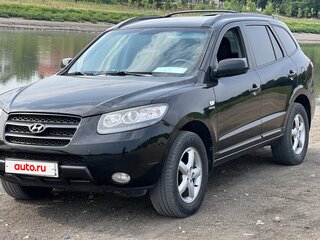 2007 Hyundai Santa Fe II, чёрный, 790000 рублей, вид 1