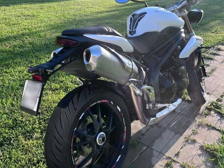 2013 Triumph Speed Triple, белый, 690000 рублей, вид 4