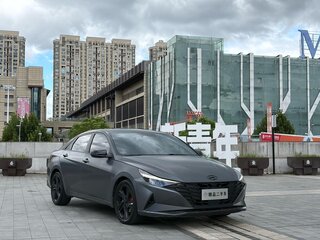 2022 Hyundai Elantra VII (CN7), чёрный, 1430000 рублей, вид 3