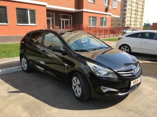 2014 Hyundai Solaris I Рестайлинг, чёрный, 1100000 рублей, вид 2