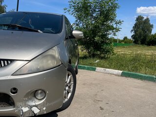 2006 Mitsubishi Grandis I, серебристый, 580000 рублей, вид 4