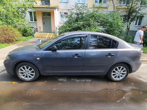 2008 Mazda 3 I (BK) Рестайлинг, серый, 360000 рублей - вид 4