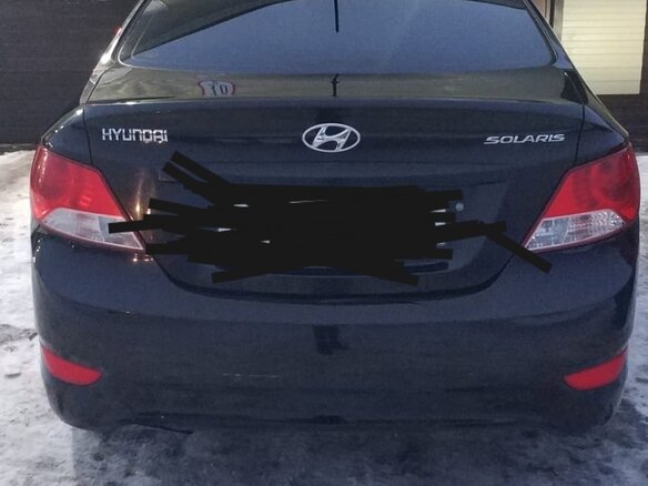 2013 Hyundai Solaris I, чёрный, 790000 рублей - вид 6