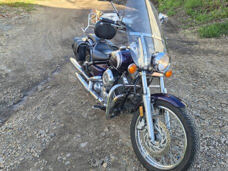 2005 Yamaha XVS650 Drag Star, фиолетовый, 450000 рублей, вид 3
