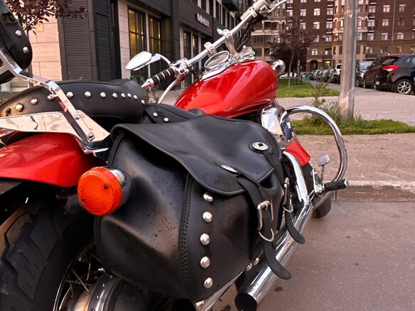 2006 Honda Shadow 750, оранжевый, 450000 рублей - вид 8