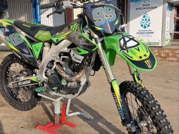 2011 Kawasaki KX 450, зелёный, 300000 рублей - вид 6