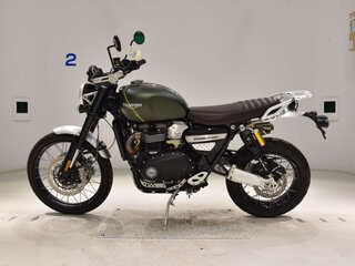 2020 Triumph Scrambler, зелёный, 1200000 рублей, вид 2