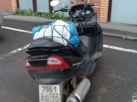 2005 Suzuki Burgman (SkyWave) 400, чёрный, 200000 рублей, вид 3