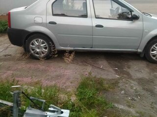 2008 Renault Logan I, серый, 390000 рублей, вид 2