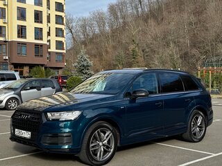 2019 Audi Q7 II (4M), синий, 5150000 рублей, вид 3