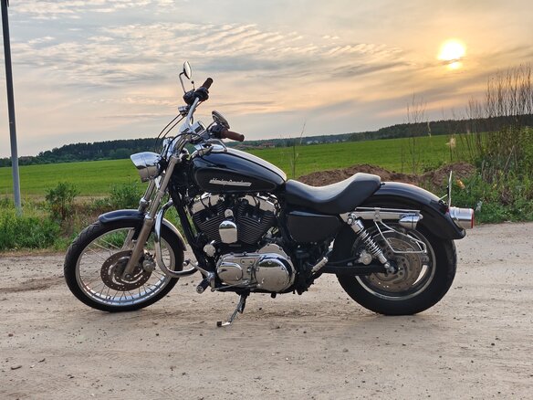 2010 Harley-Davidson Sportster 1200, чёрный, 750000 рублей - вид 6