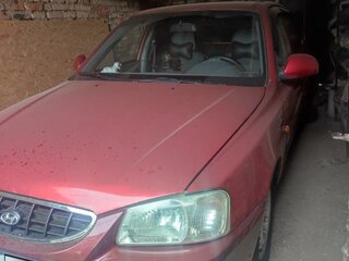 2005 Hyundai Accent ТагАЗ II, красный, 399000 рублей, вид 3