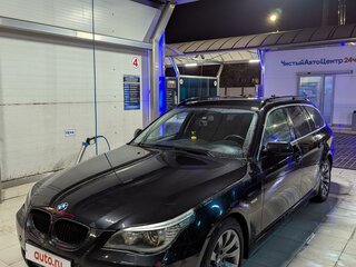 2008 BMW 5 серии 520d V (E60/E61) Рестайлинг, чёрный, 1250000 рублей, вид 2