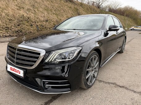 2019 Mercedes-Benz S-Класс 350 d Long VI (W222, C217) Рестайлинг, чёрный, 5150000 рублей, вид 2
