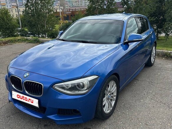 2012 BMW 1 серии 116i II (F20/F21), синий, 1200000 рублей