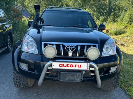 2007 Toyota Land Cruiser Prado 5-speed 120 Series Рестайлинг, чёрный, 2870000 рублей, вид 1